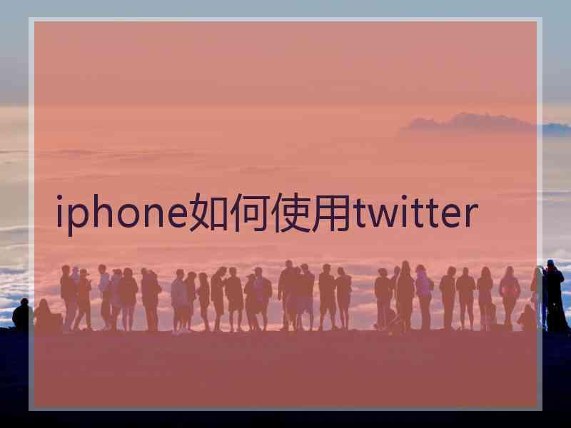iphone如何使用twitter