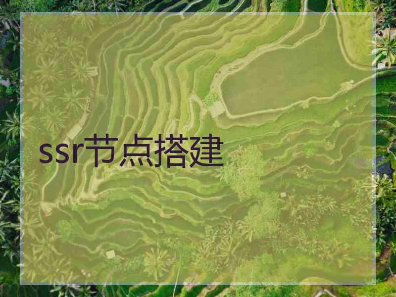 ssr节点搭建