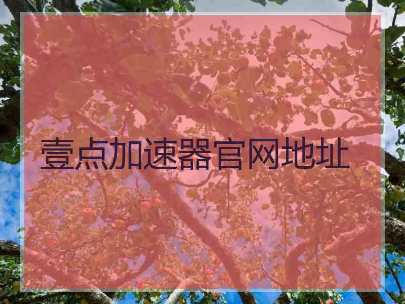 壹点加速器官网地址