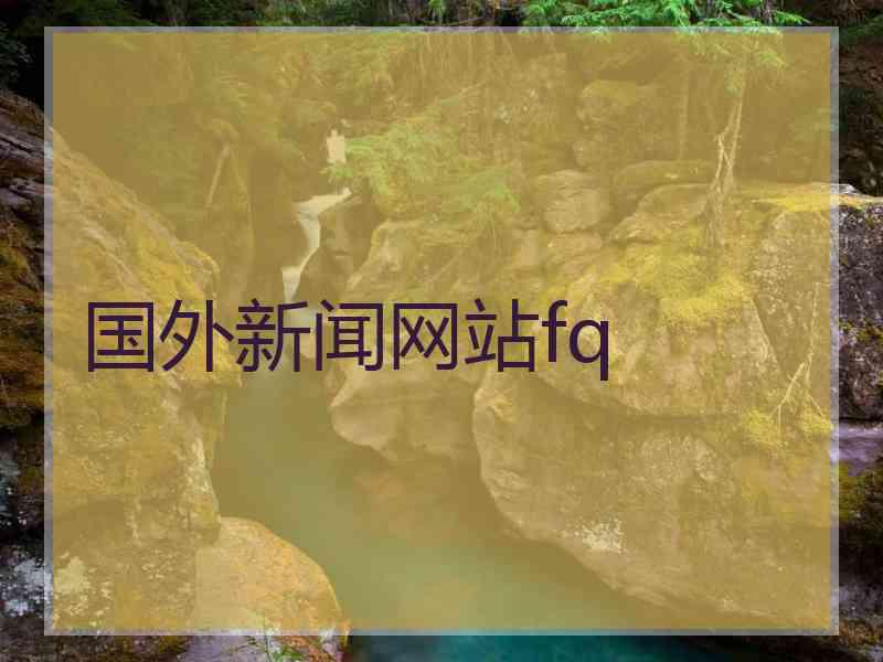 国外新闻网站fq