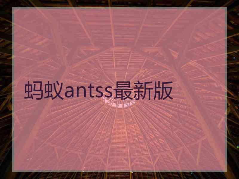 蚂蚁antss最新版