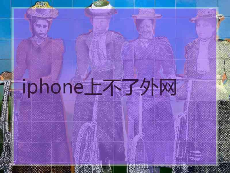 iphone上不了外网