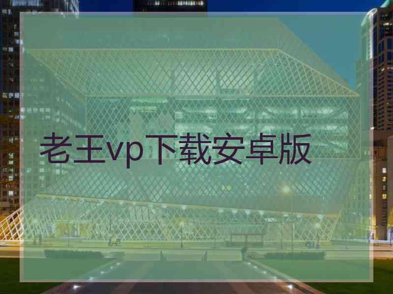 老王vp下载安卓版