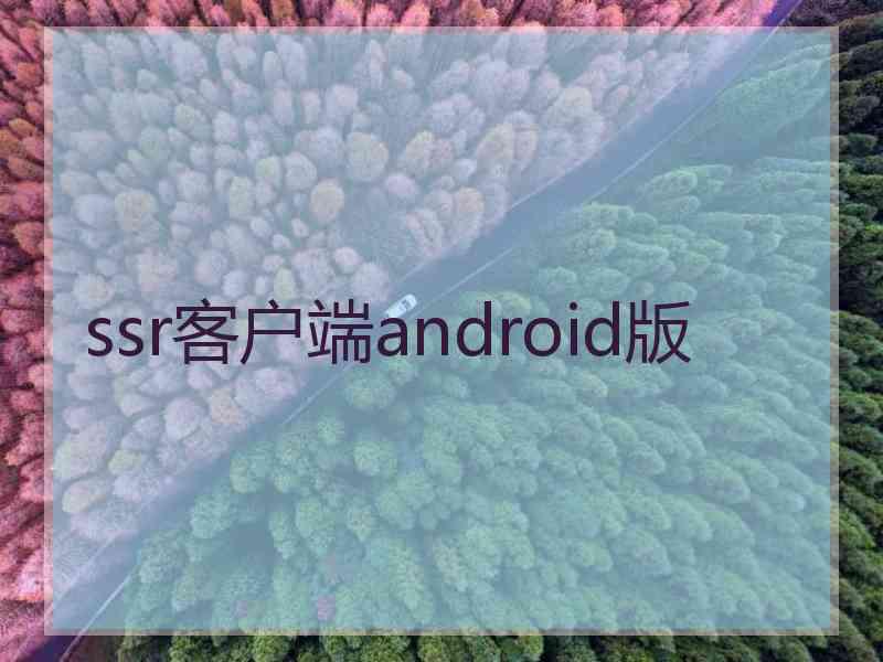ssr客户端android版