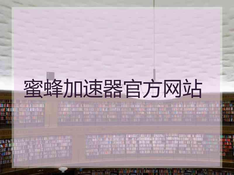 蜜蜂加速器官方网站
