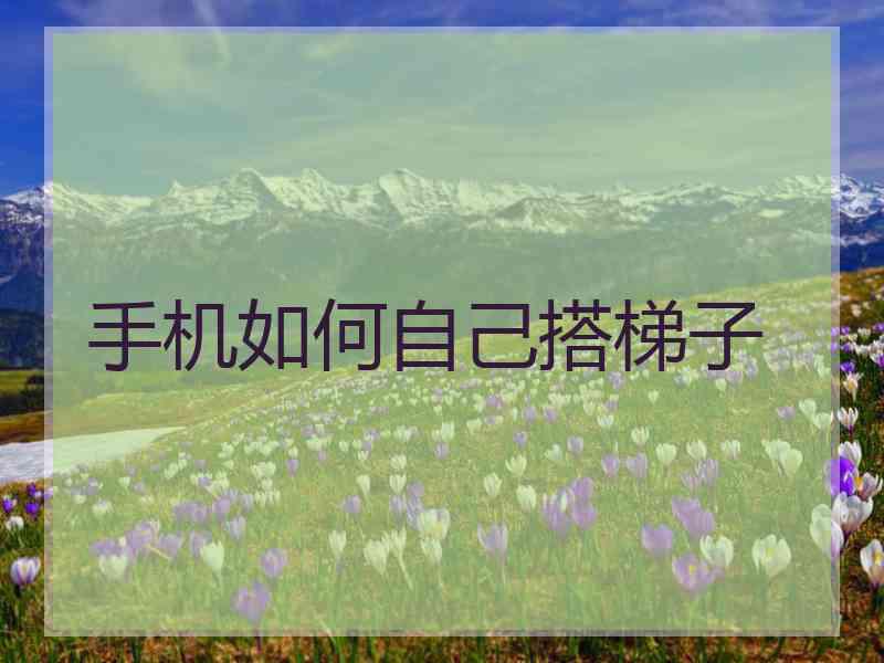 手机如何自己搭梯子