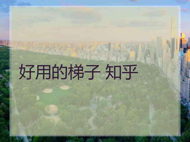 好用的梯子 知乎