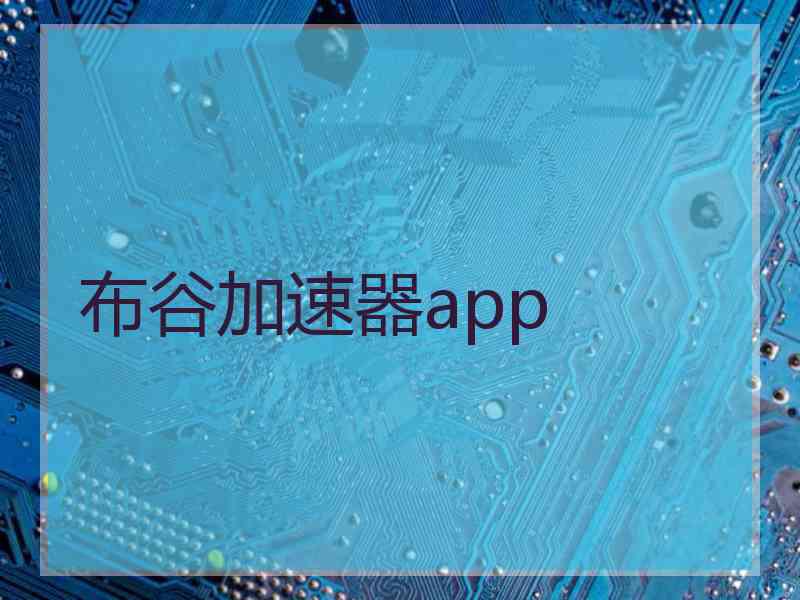 布谷加速器app