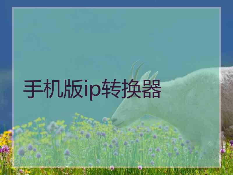 手机版ip转换器
