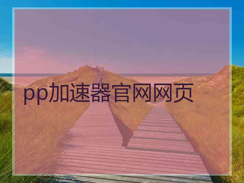 pp加速器官网网页