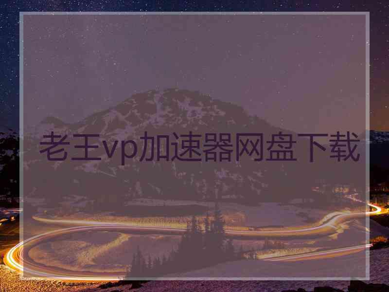老王vp加速器网盘下载