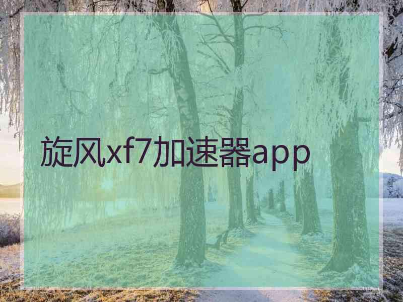 旋风xf7加速器app