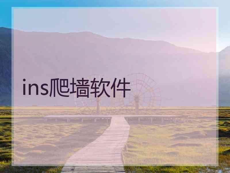ins爬墙软件