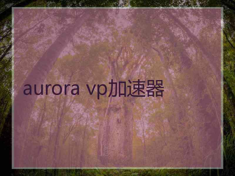 aurora vp加速器
