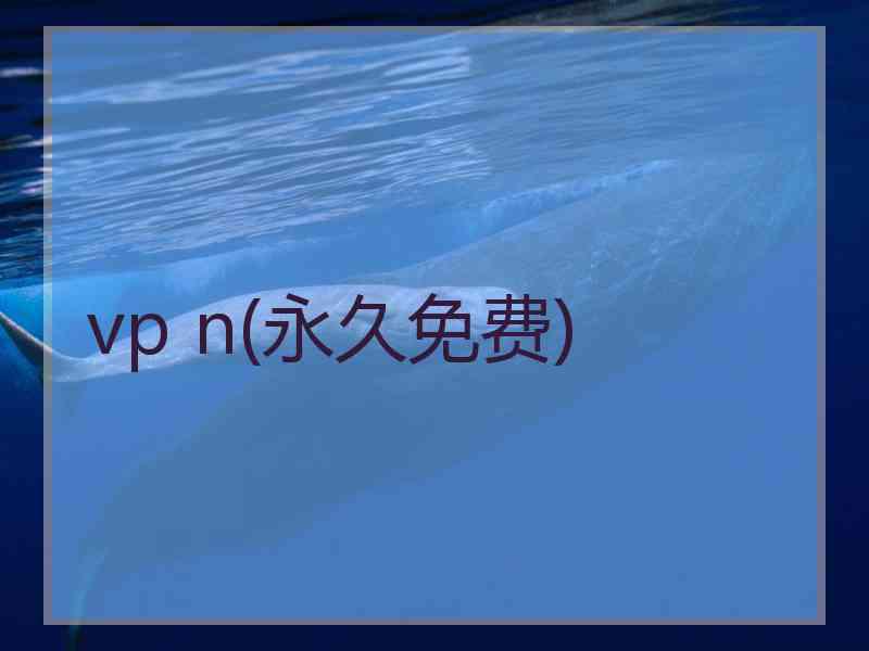 vp n(永久免费)