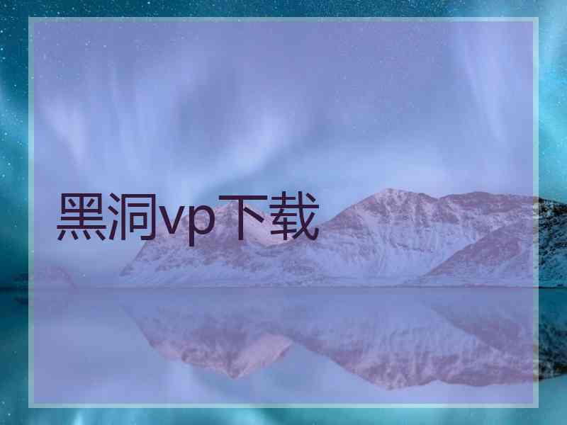 黑洞vp下载