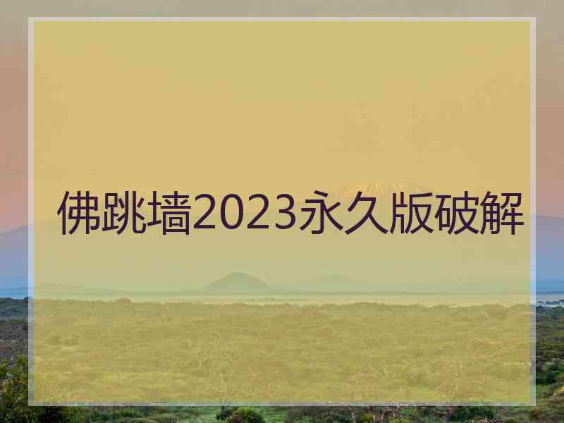 佛跳墙2023永久版破解
