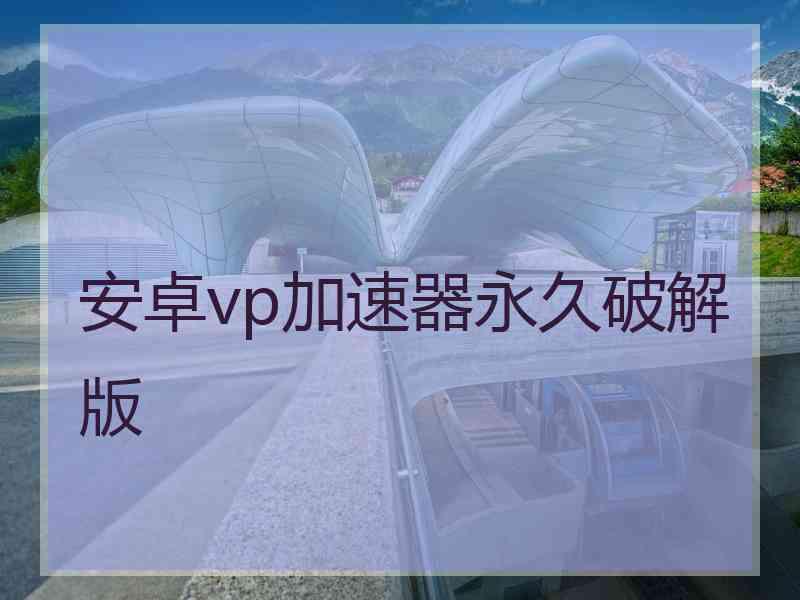 安卓vp加速器永久破解版