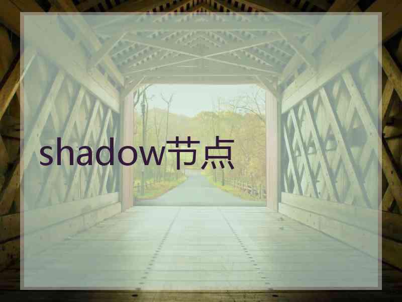 shadow节点