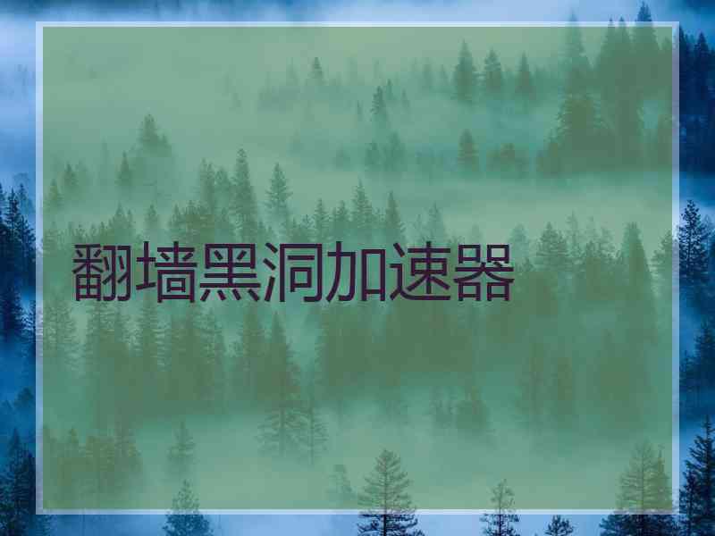 翻墙黑洞加速器
