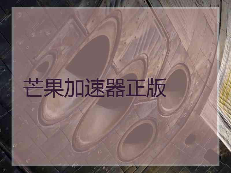 芒果加速器正版