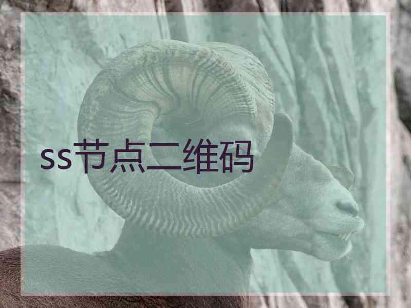 ss节点二维码