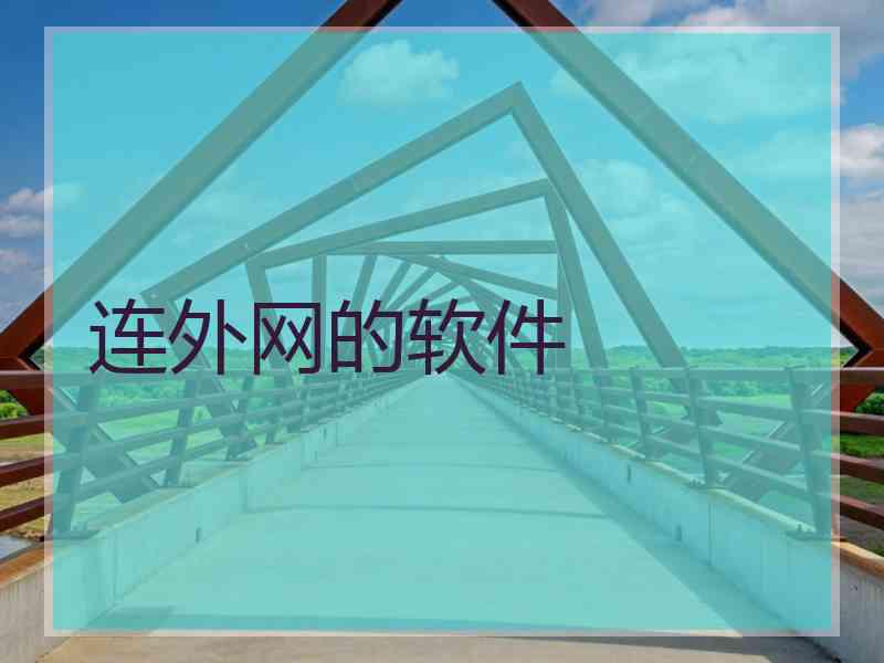 连外网的软件
