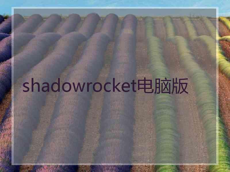 shadowrocket电脑版
