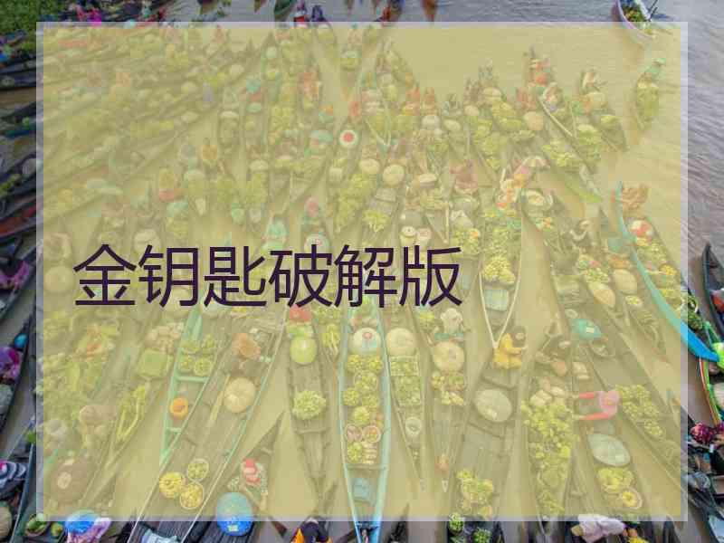 金钥匙破解版