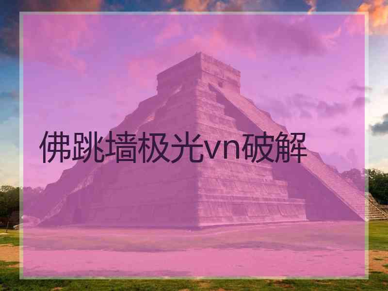 佛跳墙极光vn破解