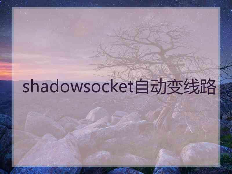 shadowsocket自动变线路