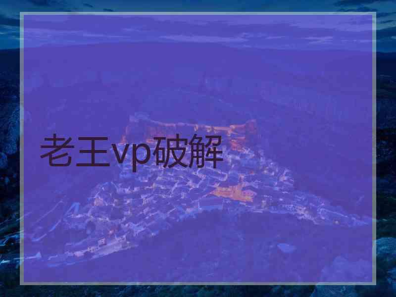 老王vp破解