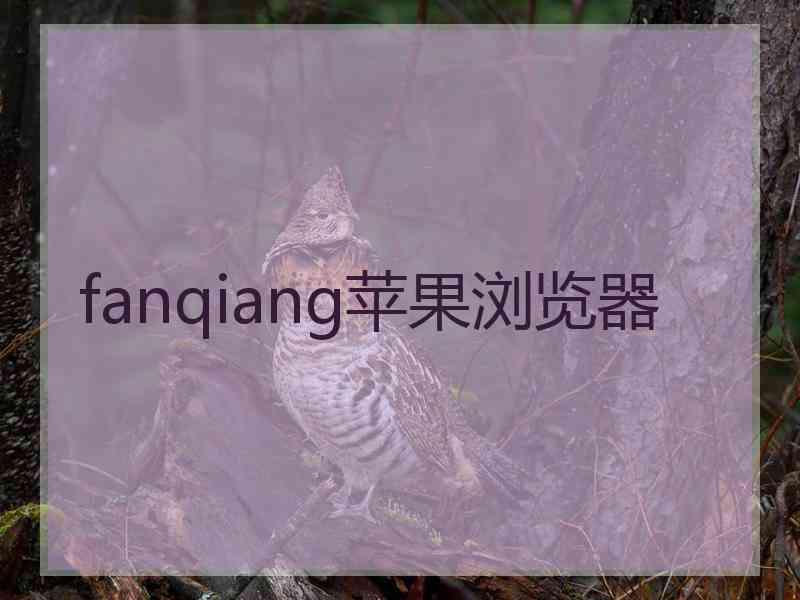 fanqiang苹果浏览器
