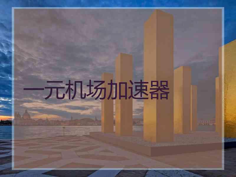 一元机场加速器