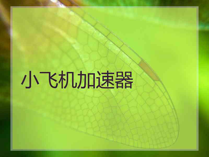 小飞机加速器