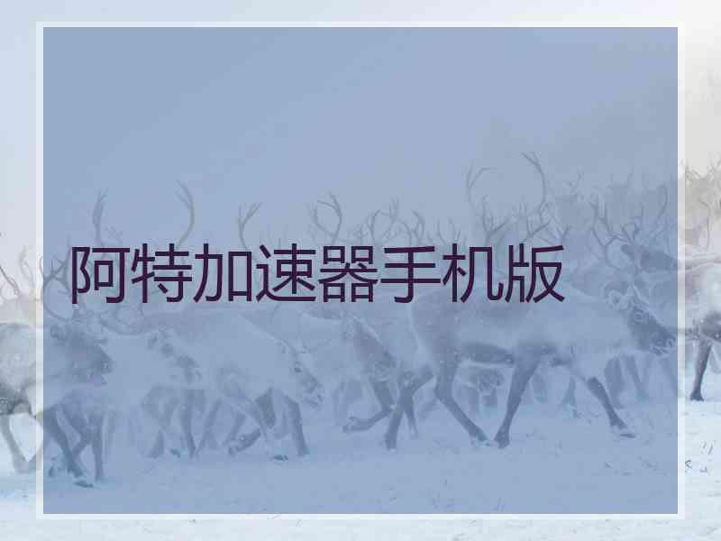 阿特加速器手机版
