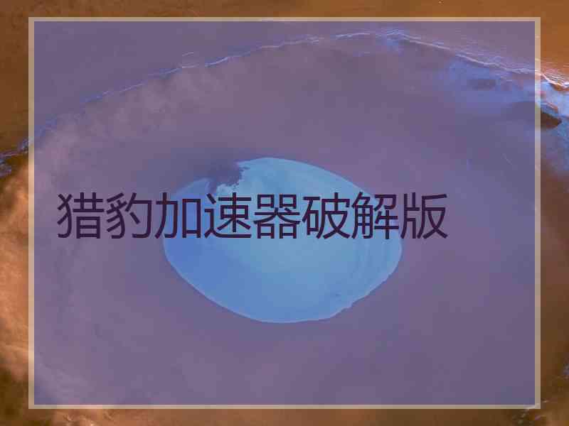 猎豹加速器破解版