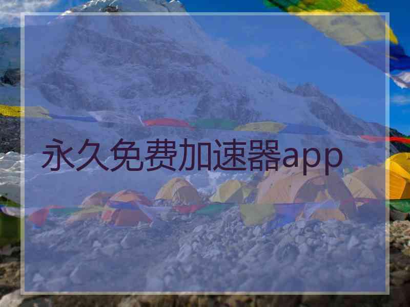 永久免费加速器app