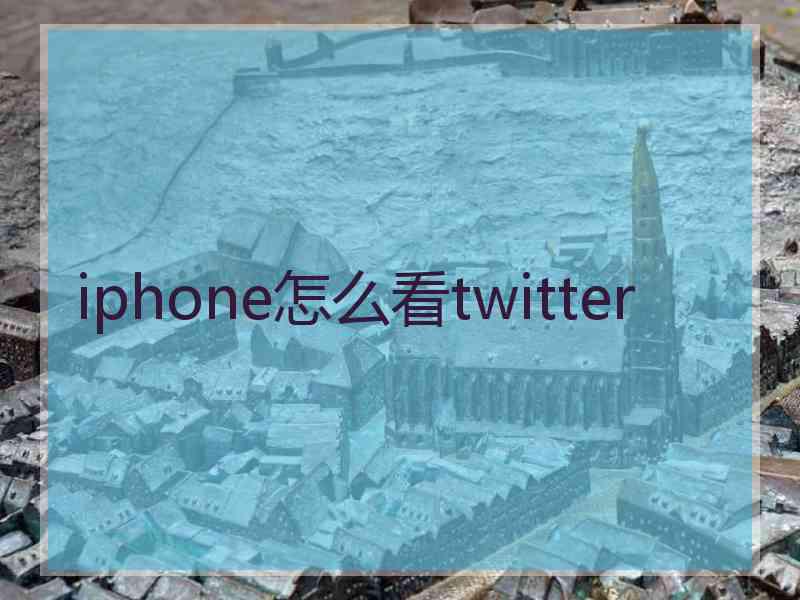 iphone怎么看twitter