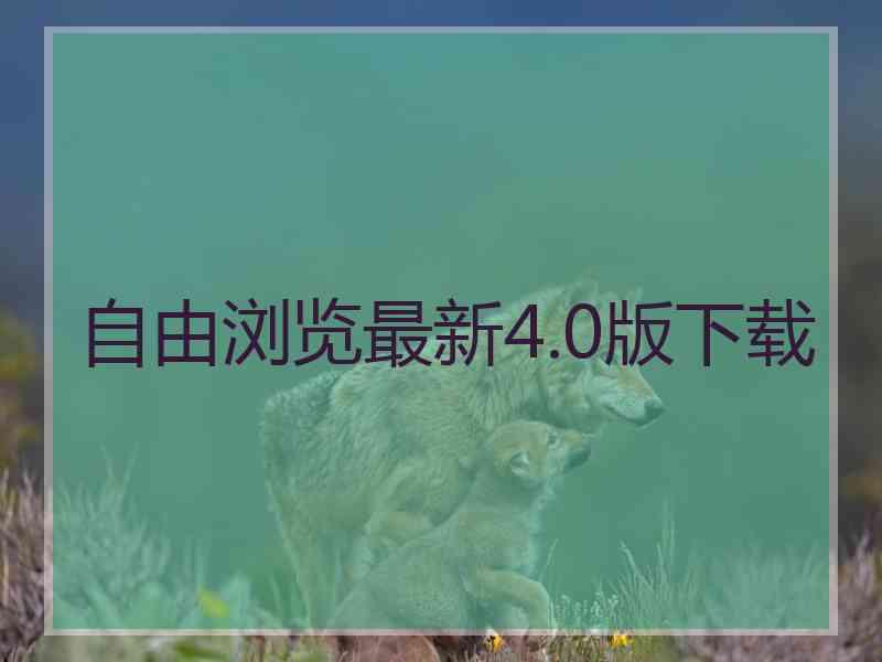 自由浏览最新4.0版下载
