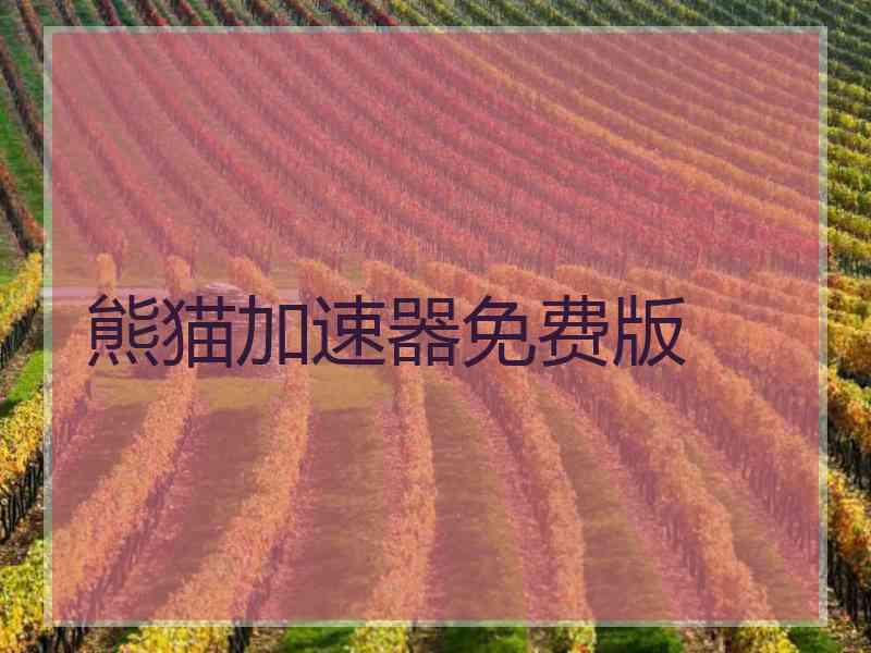 熊猫加速器免费版