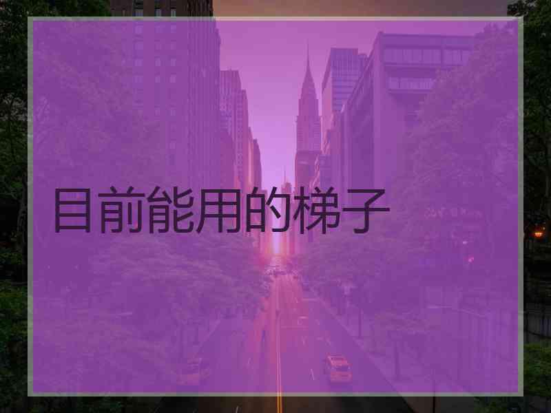 目前能用的梯子