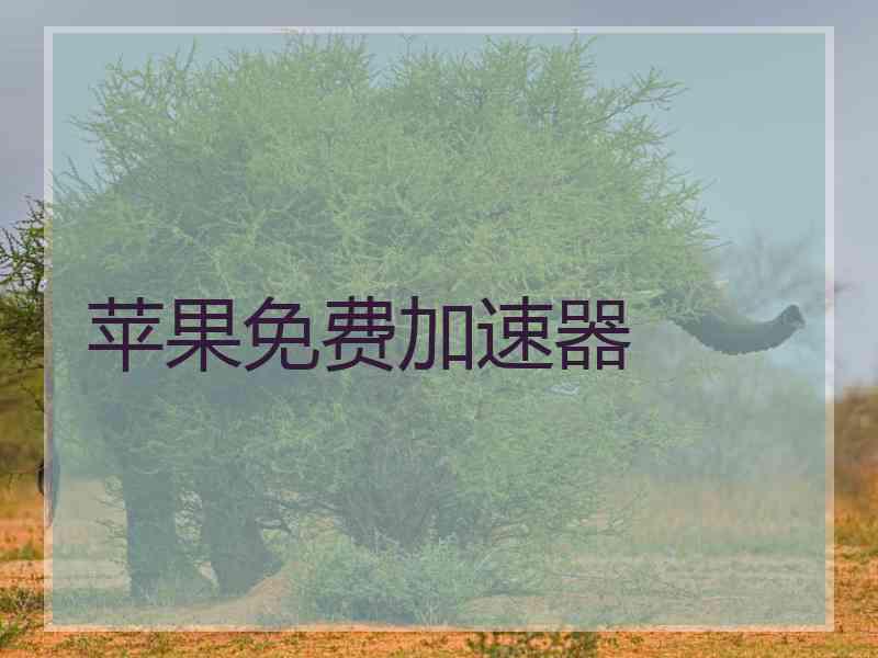 苹果免费加速器