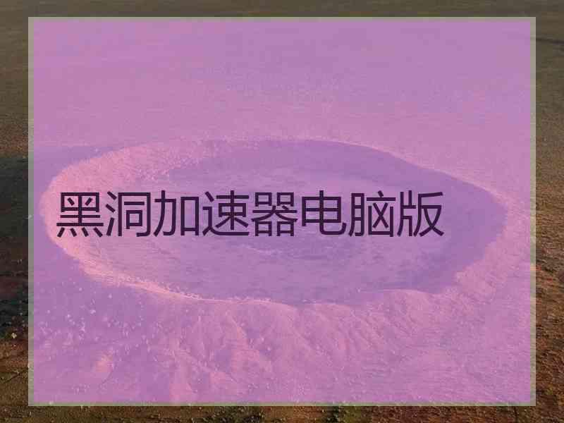 黑洞加速器电脑版