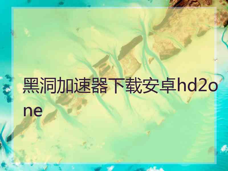 黑洞加速器下载安卓hd2one