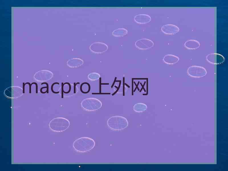 macpro上外网