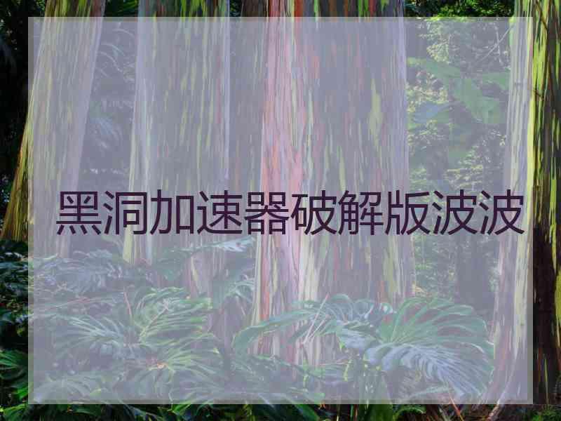 黑洞加速器破解版波波
