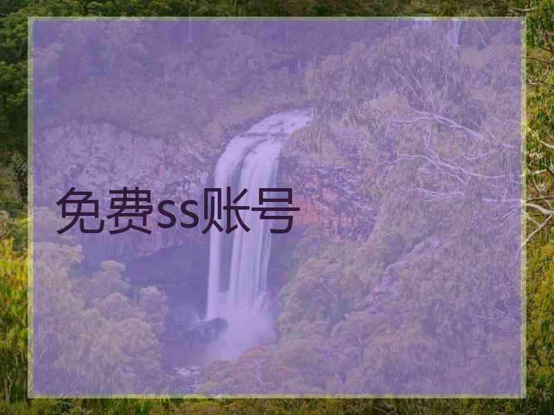 免费ss账号