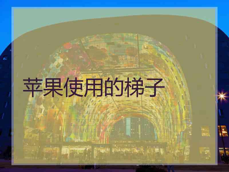 苹果使用的梯子