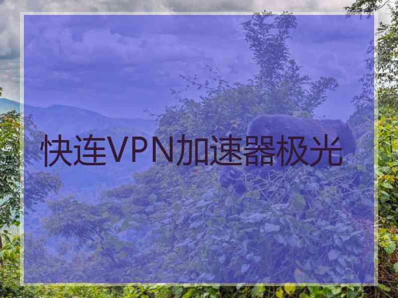 快连VPN加速器极光